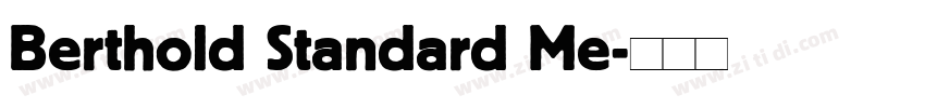 Berthold Standard Me字体转换